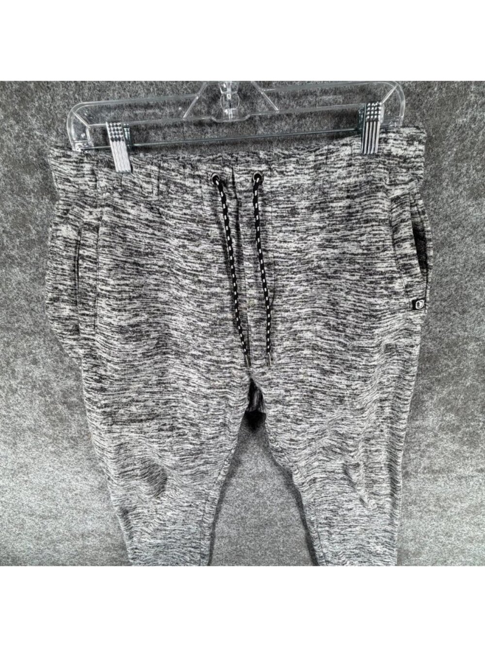 Ecko Unltd. Sweatpants Mens L Heather Gray Fleece Sports Activewear Tapered Leg - Picture 1 of 15